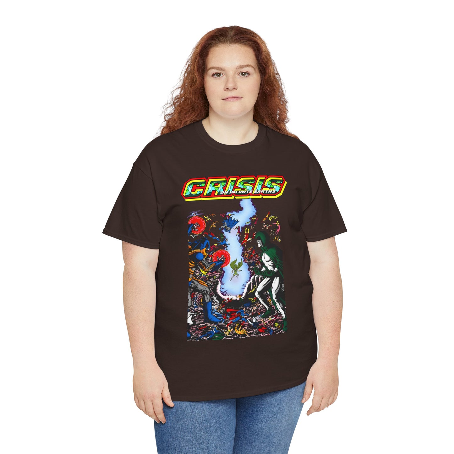 Crisis on Infinite Earths T-Shirt - George Perez Art - #10 Cover - Spectre Vs Anti-Monitor - DC Comics