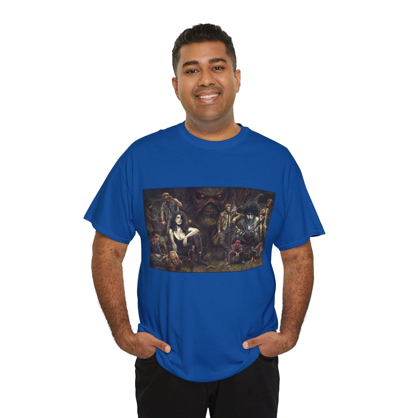 Vertigo Poster T-Shirt - Lee Bermejo Art - Swamp Thing, Sandman, Death, Spider Jerusalem, Shade - DC Comics