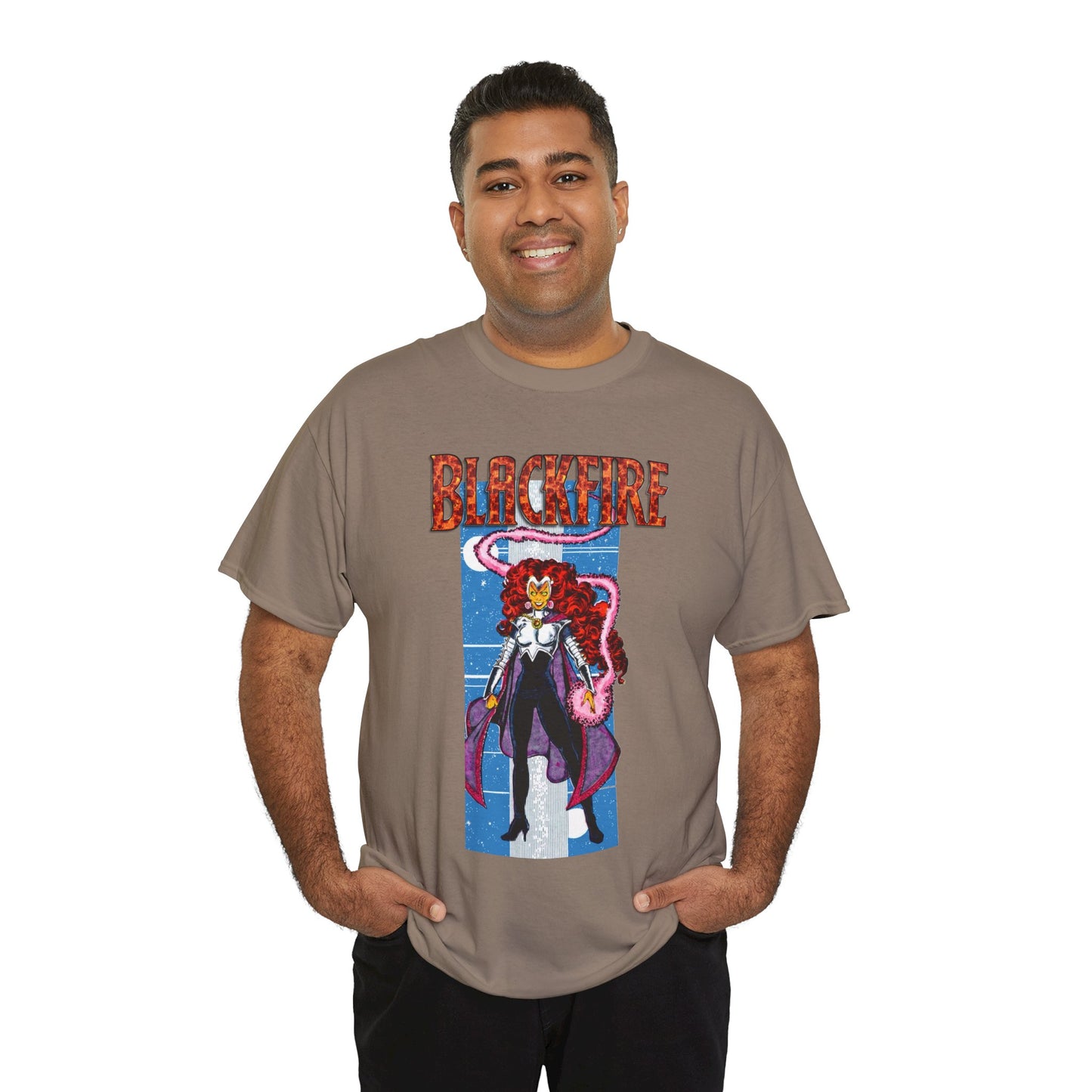 Blackfire T-Shirt - George Perez Art - New Teen Titans Enemy, Starfire's Evil Sister - From Tamaran - DC Comics