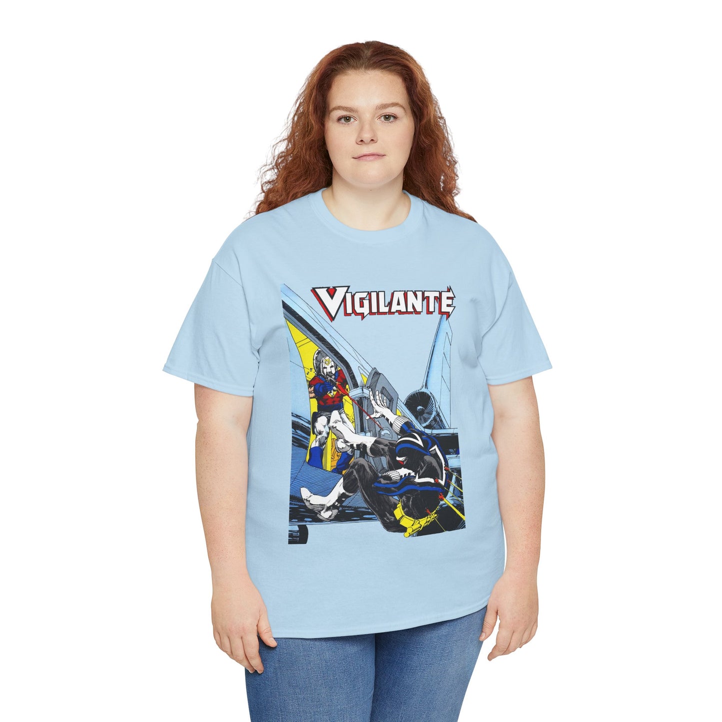 Vigilante Vs Peacemaker T-Shirt - Mike Grell Art - Adrian Chase - DC Comics