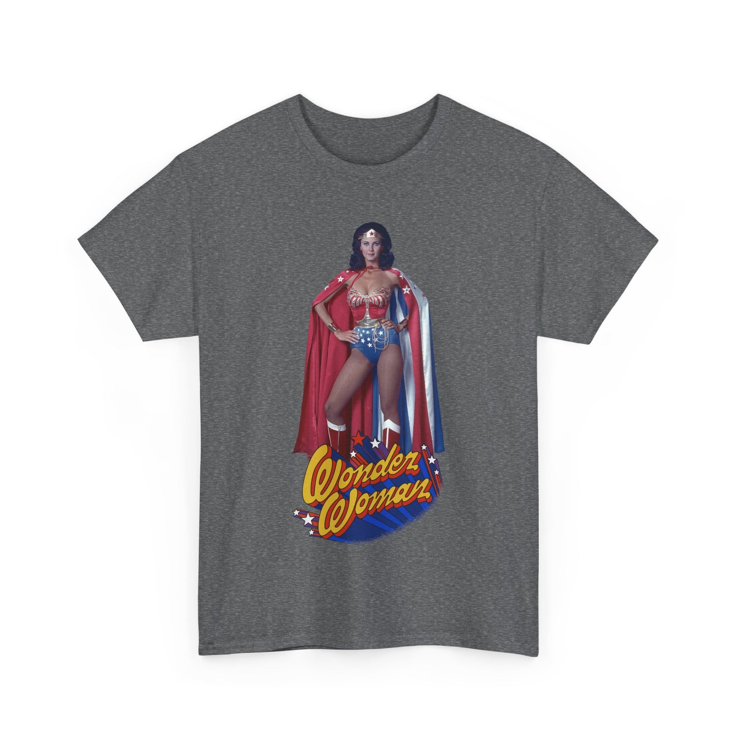 Wonder Woman T-Shirt - Lynda Carter - DC Comics - 1970s CBS TV Show - Amazons from Paradise Island
