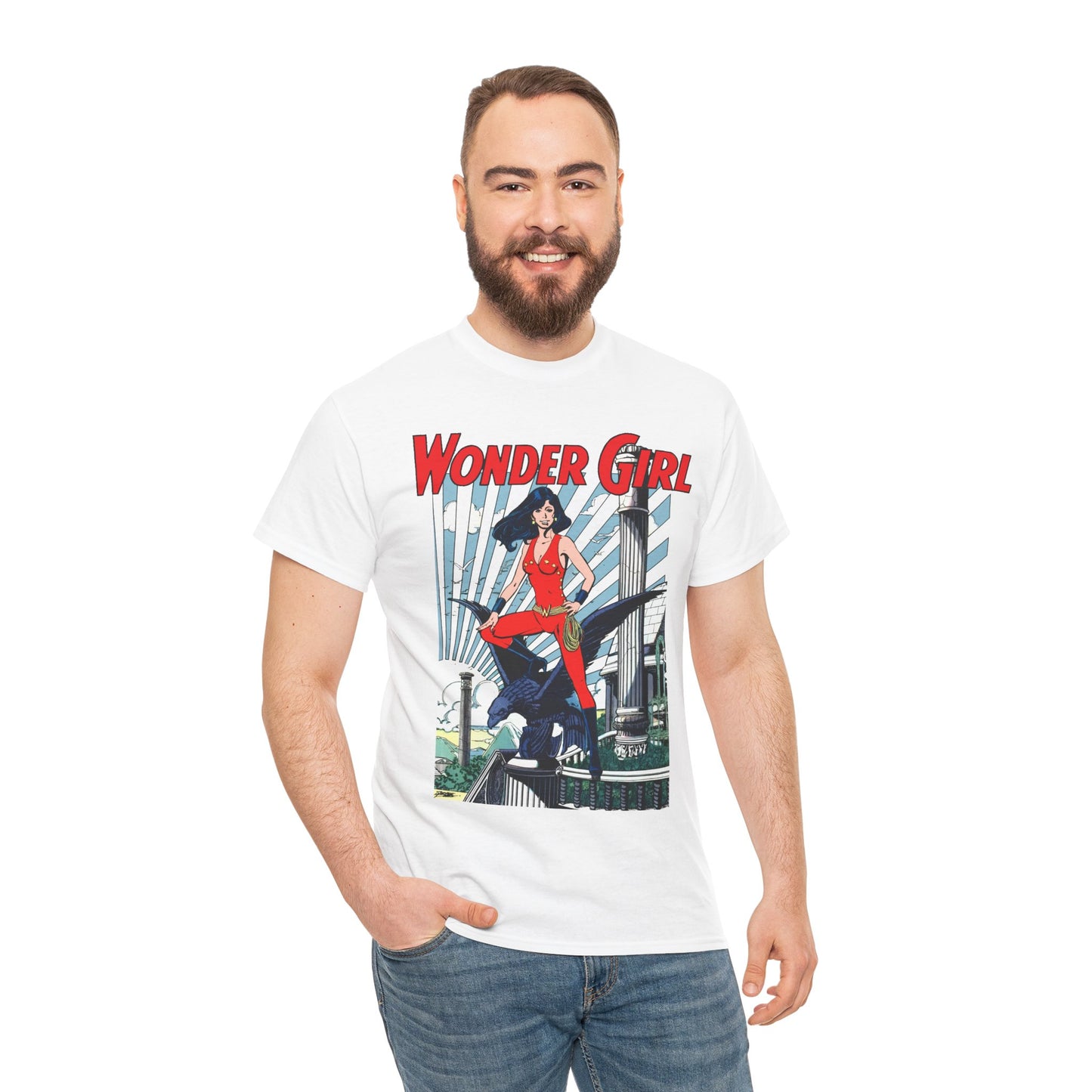 Wonder Girl T-Shirt - George Perez Art - New Teen Titans Member & Leader - Donna Troy, Sister of Wonder Woman - Amazon Warrior - DC Comics