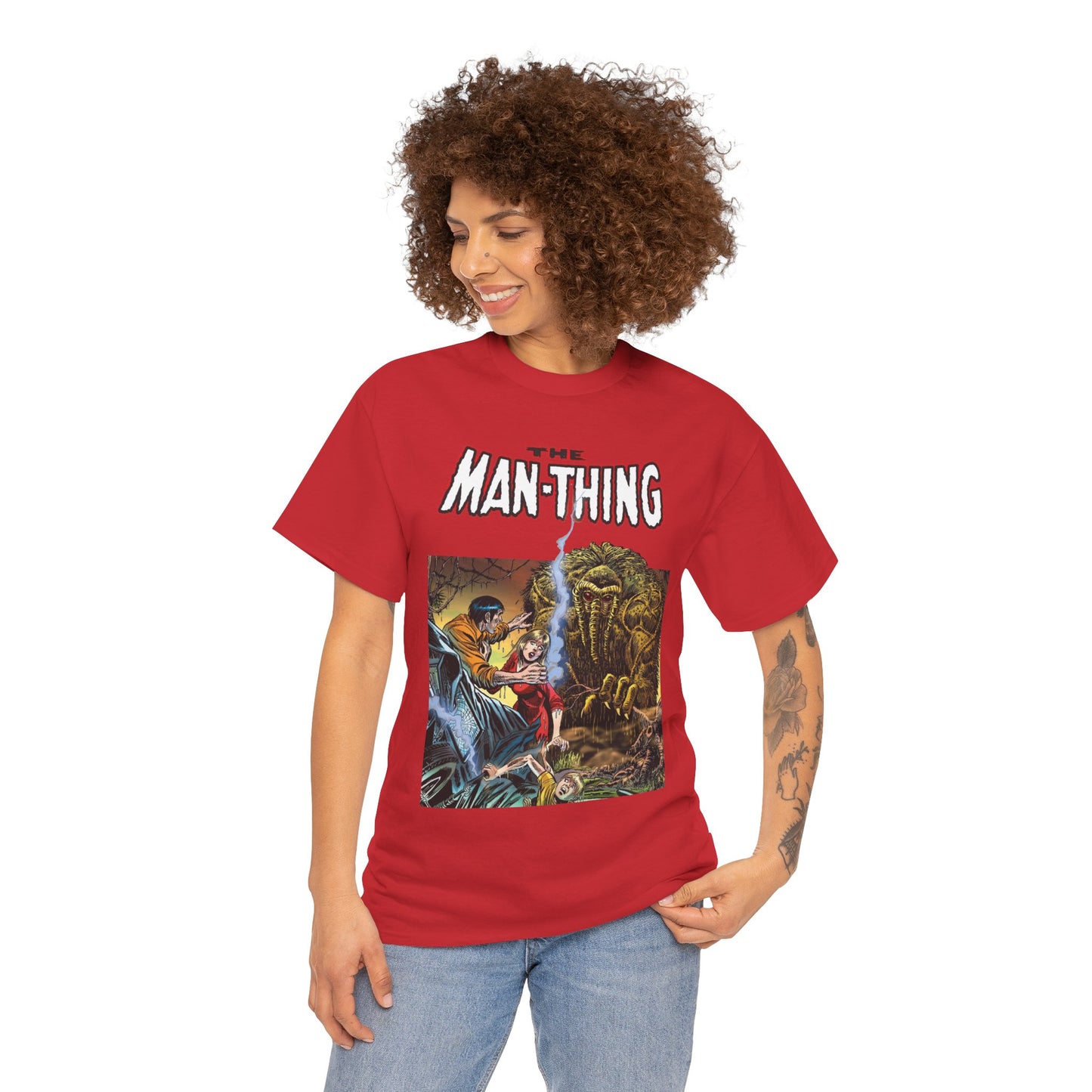 Man-Thing T-Shirt - Adventure into Fear #18 Cover Art - Marvel Comics - Whatever Knows Fear Burns At The Touch - Swamp Monster