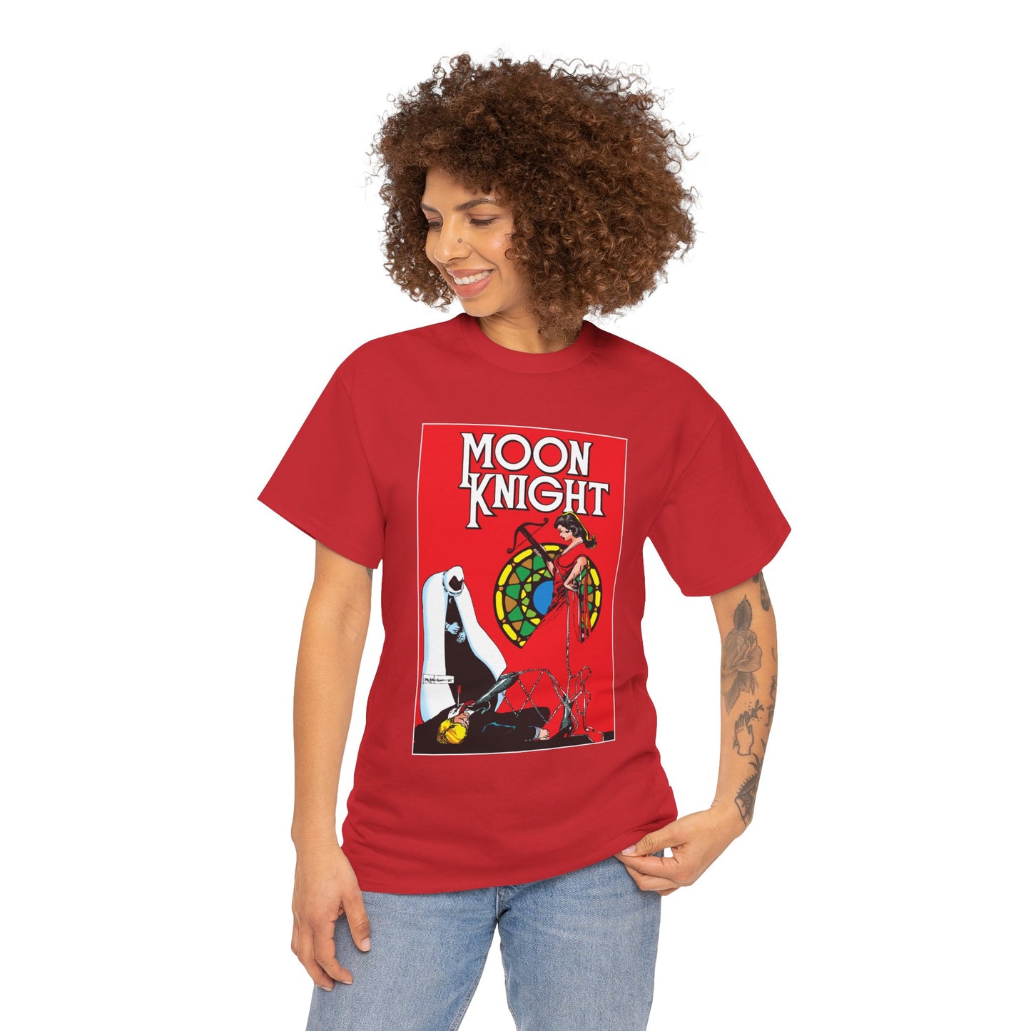 Moon Knight T-Shirt - Bill Sienkiewicz Art - Marc Spector - Marvel Comics - Khonshu