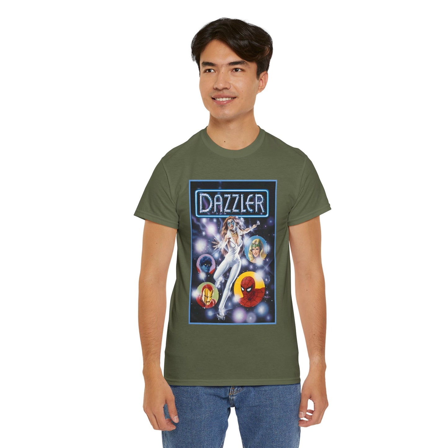 Dazzler T-Shirt - Bob Larkin Art - X-Men Connection - Alison Blaire - Mutant Pop Star - Marvel Comics