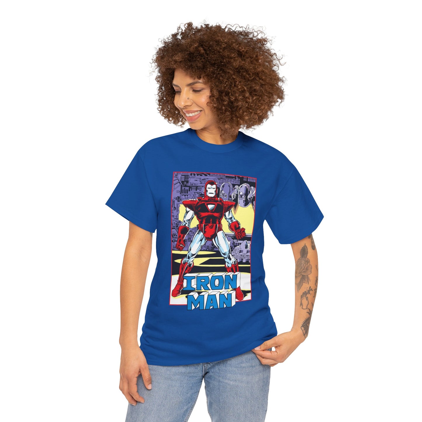 Iron Man T-Shirt - Tony Stark, Stark Industries - Silver Centurion Armor - Marvel Comics
