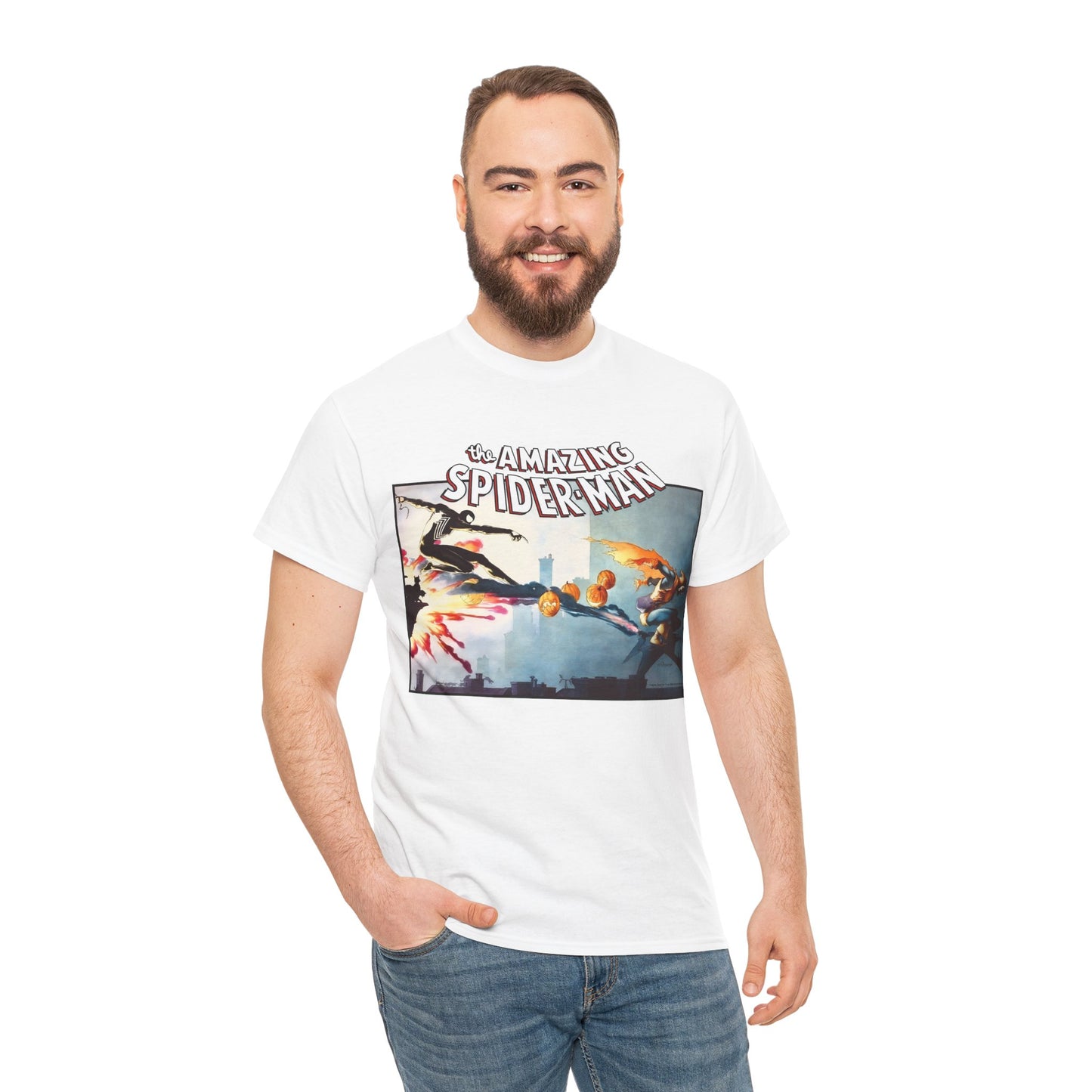 Amazing-Spiderman T-Shirt - Charles Vess Art - Vs Hobgoblin - Peter Parker - Marvel Comics