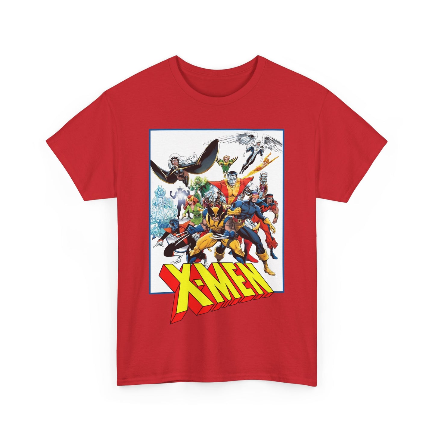 X-Men T-Shirt - Classic Arthur Adams Art - Marvel Comics - Wolverine, Colossus, Storm, Cyclops, Nightcrawler, Iceman