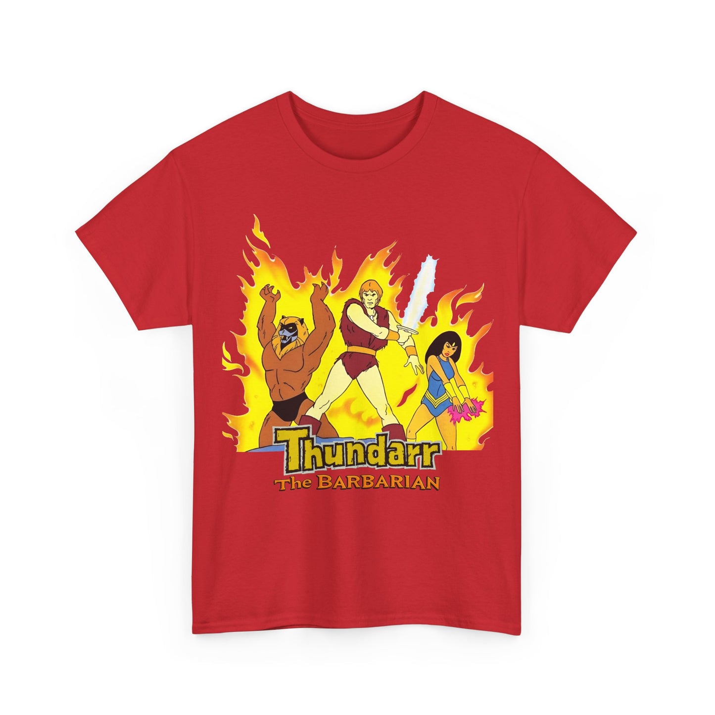 Thundarr the Barbarian T-Shirt - Princess Ariel, Ookla the Mok - Ruby-Spears Saturday Morning Cartoon - 1980s