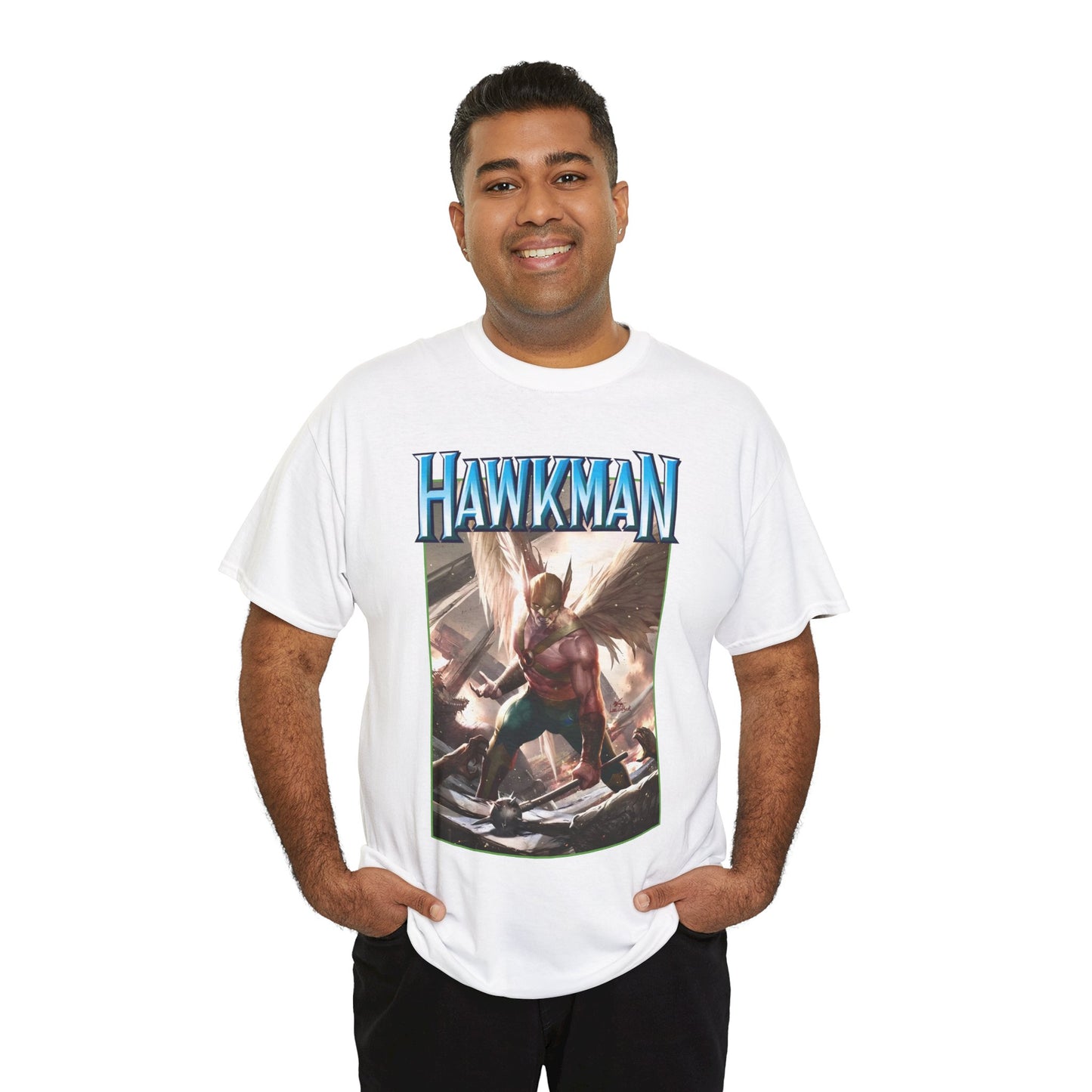 Hawkman T-Shirt - Lee Inhyuk Art - Carter Hall - JLA Member - Nth Metal - Thanagar - DC Comics