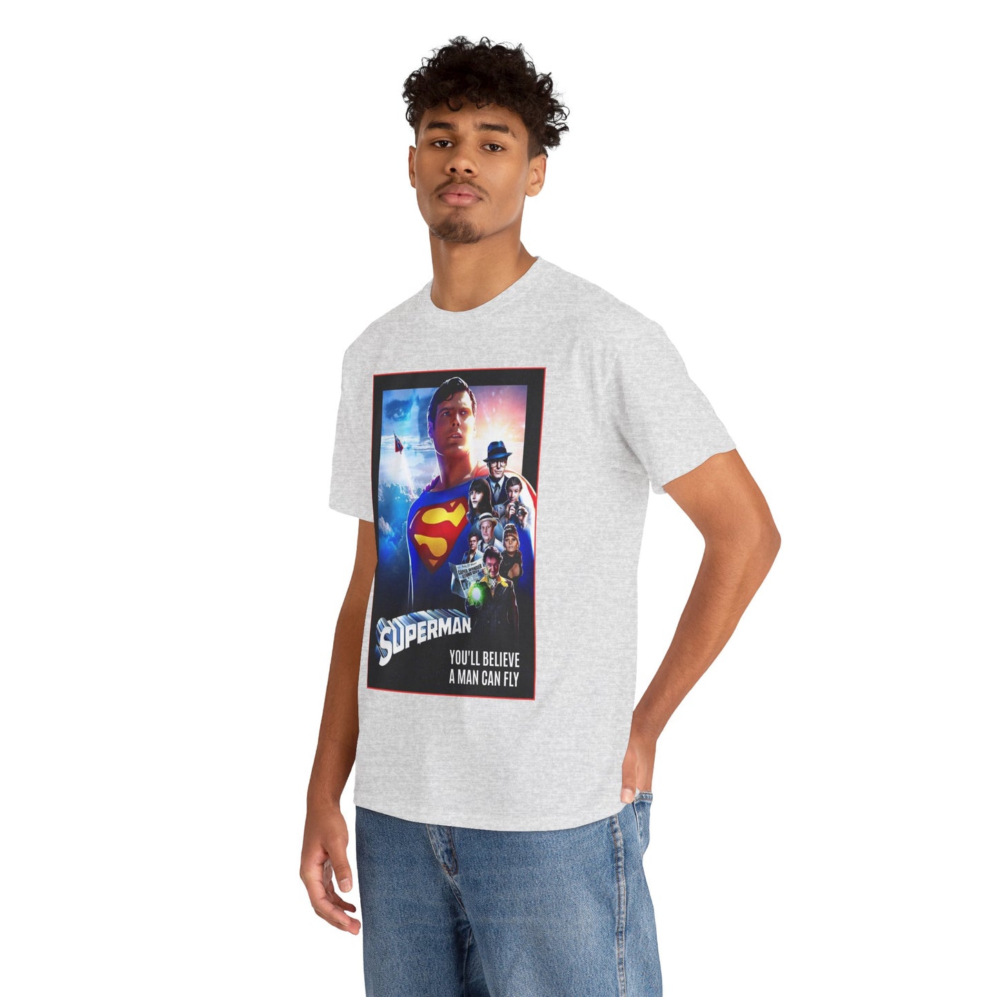 Superman The Movie T-Shirt - Christopher Reeve, Gene Hackman, Margot Kidder - Beloved 1970s Warner Brothers Movie - Krypton, Smallville, Metropolis - DC Comics