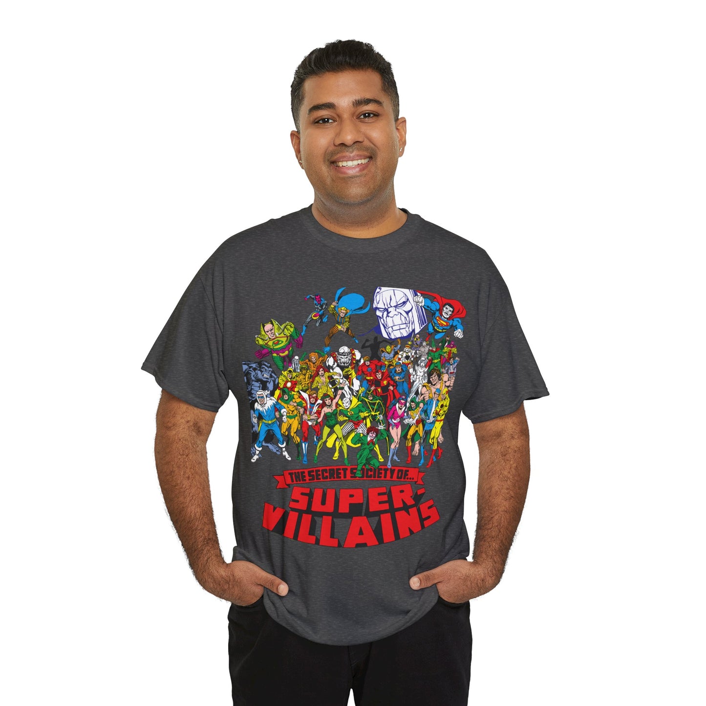 Secret Society of Super-Villains T-Shirt - DC Comics - SSOSV - Luthor, Grodd, Darkseid, Sinestro, Poison Ivy, Mirror Master