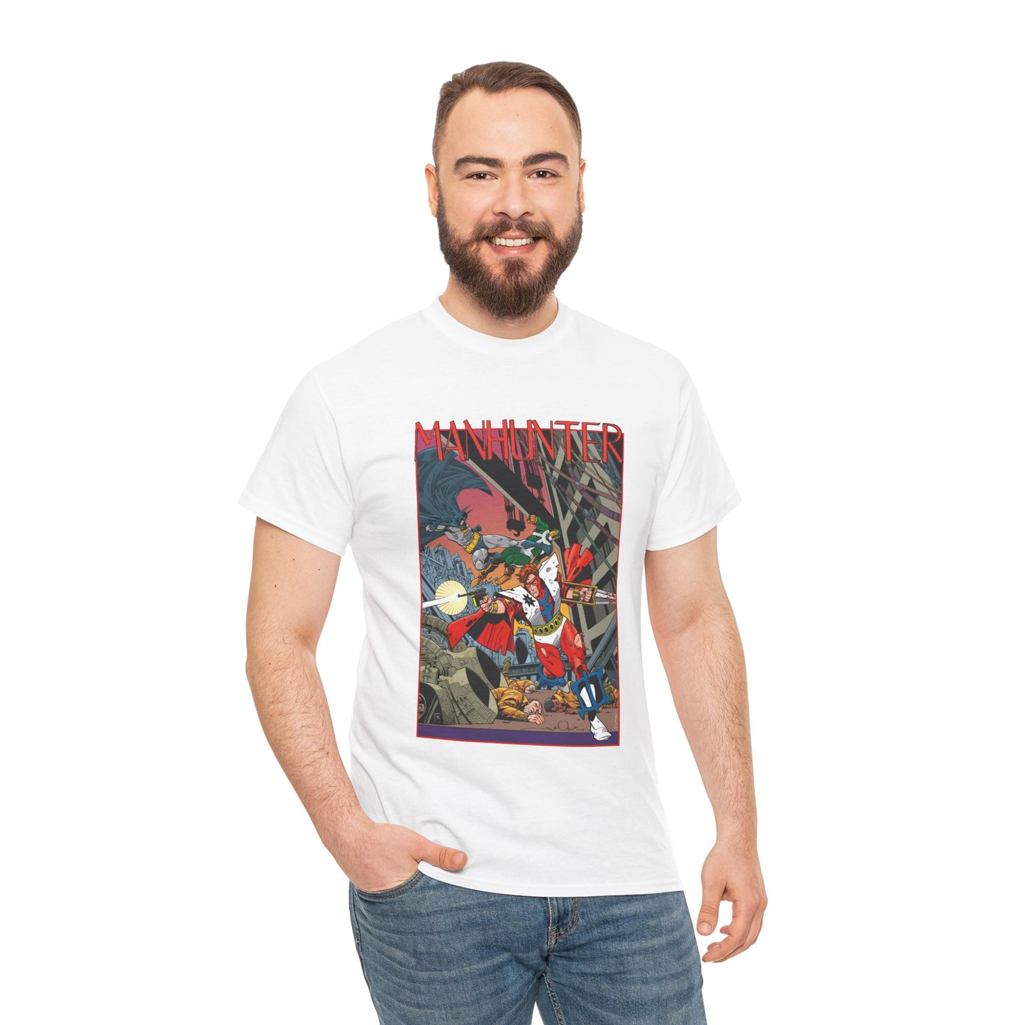 Manhunter T-Shirt - Walt Simonson Art - Paul Kirk - Batman, Detective Comics Back-Up Story - Against The Council