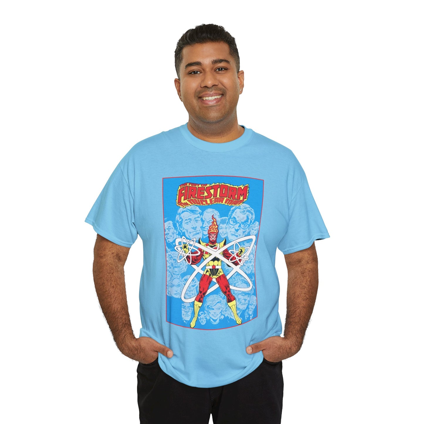 Fury of Firestorm T-Shirt - Pat Broderick Art - The Nuclear Man, Ronnie Raymond - JLA Member - DC Comics