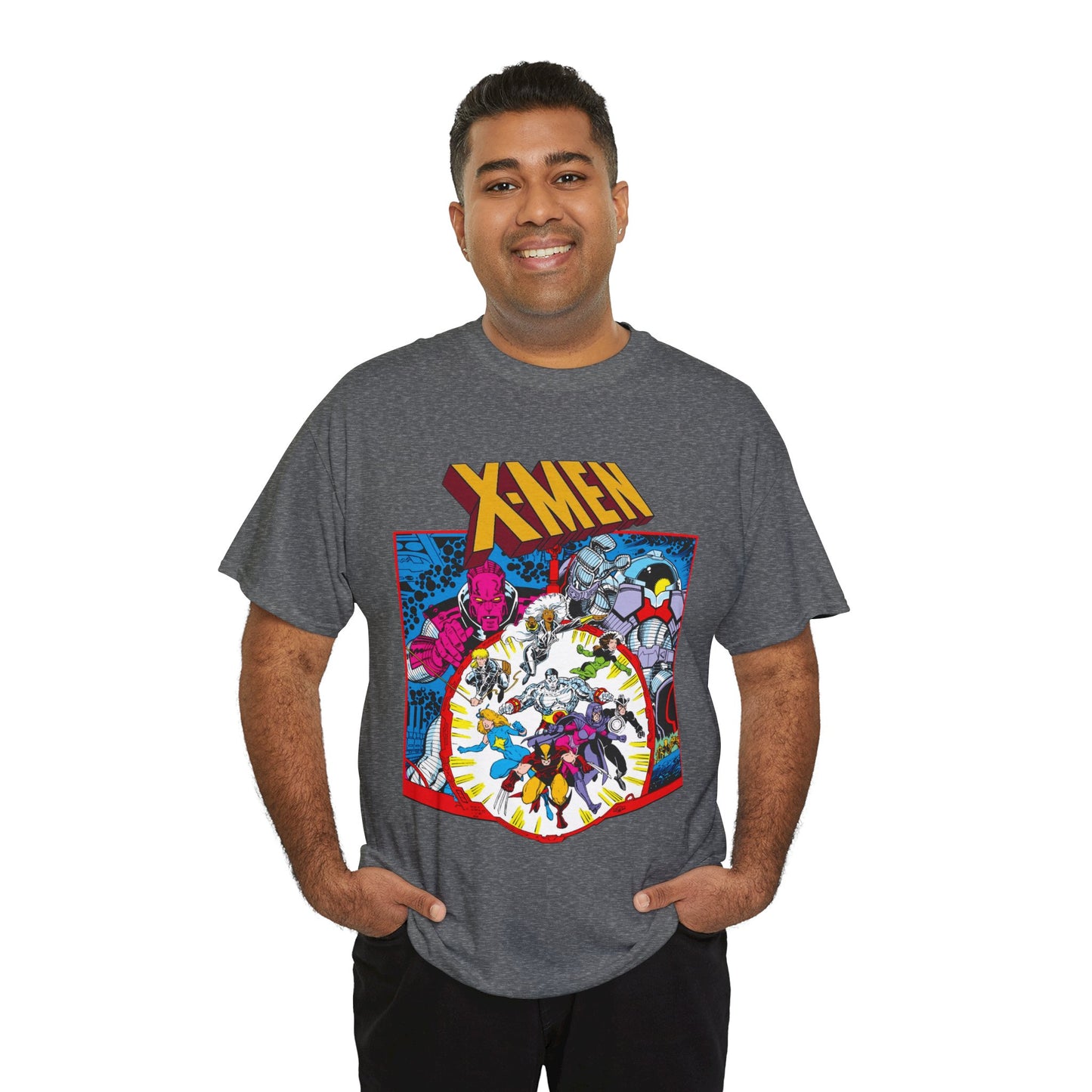 Uncanny X-Men T-Shirt - Arthur Adams Art - Wolverine, Havok, Rogue, Colossus, Psylocke, Longshot, Storm, Dazzler - High Evolutionary - Marvel Comics