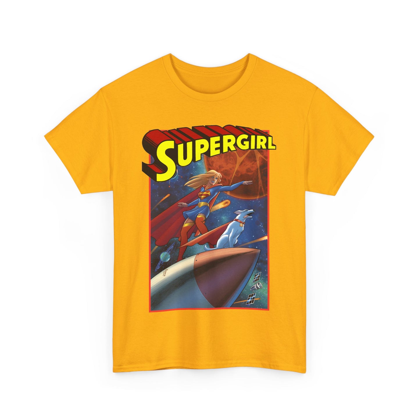 Supergirl & Krypto T-Shirt - Amanda Conner Art - Kara from Krypton - Superman's Pet Superdog - DC Comics