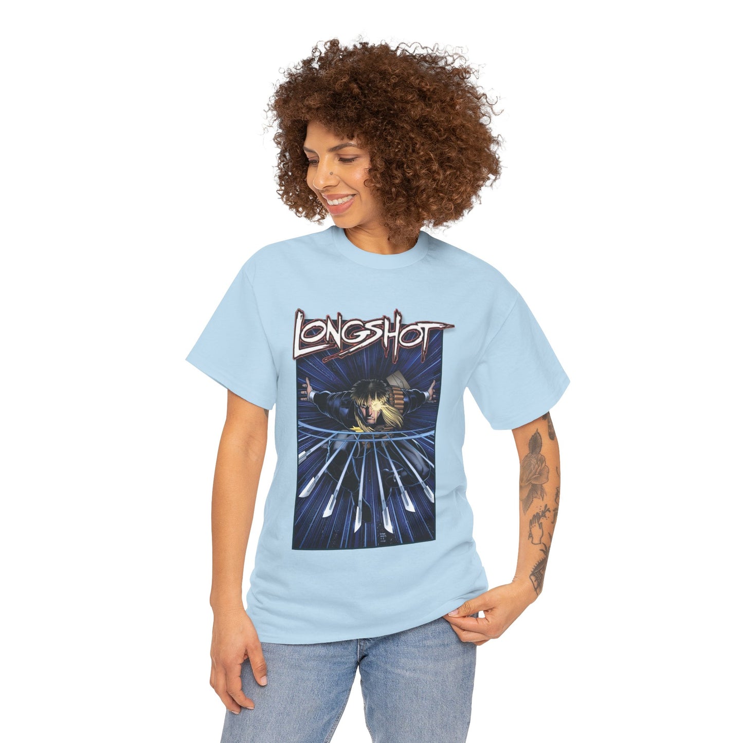 Longshot T-Shirt - Arthur Adams Art - Marvel Comics - Uncanny X-Men - Mojoverse Mutant - Popular 1980s Character