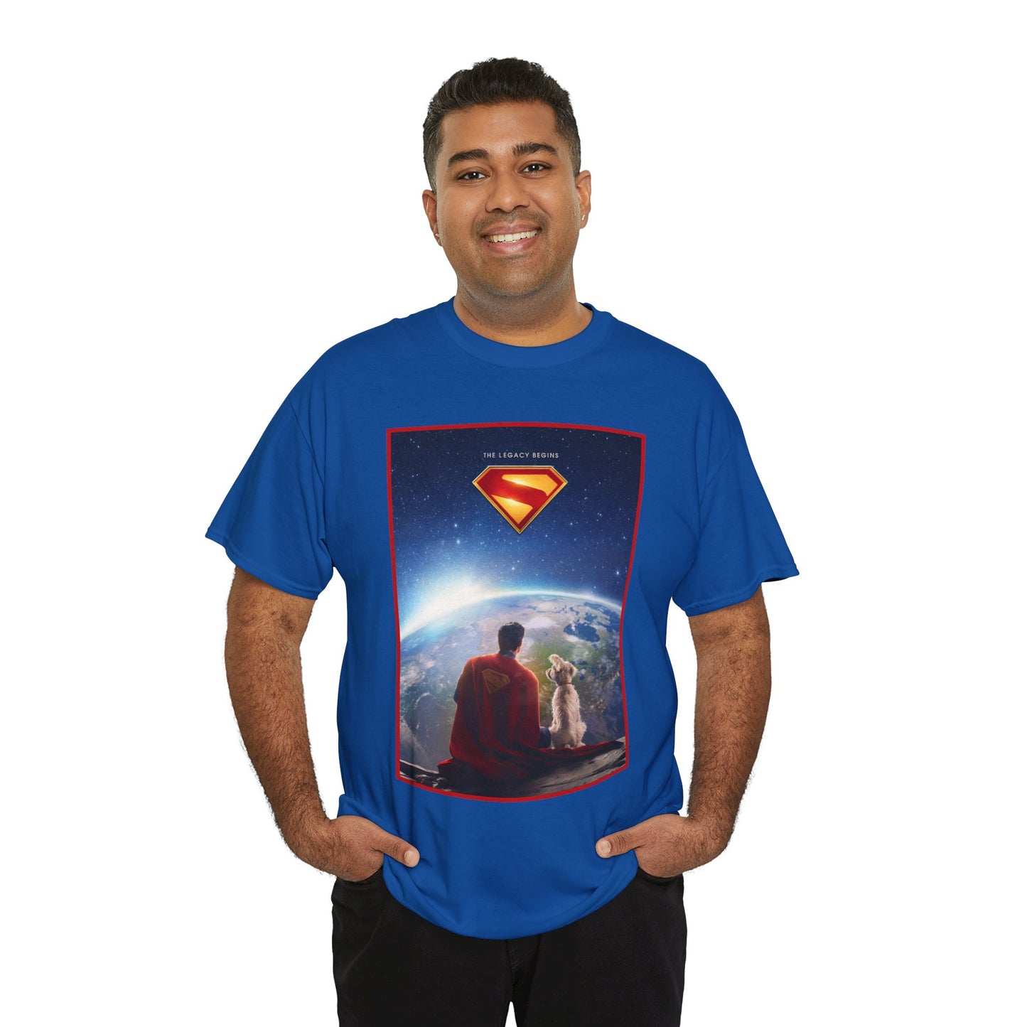 Superman Legacy T-Shirt - 2025 James Gunn Movie Scene - Clark & Krypto On the Moon - David Corenswet - DC Comics - Man of Steel