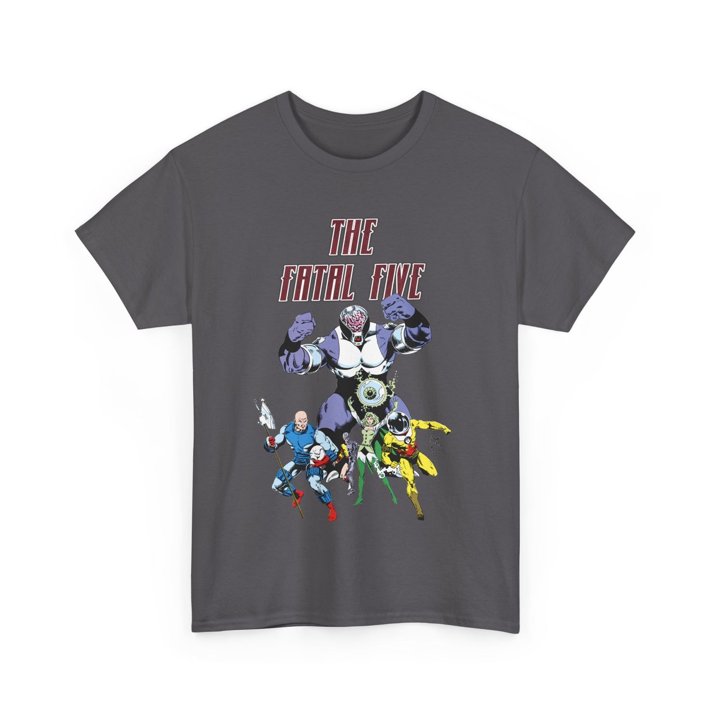 Fatal Five T-Shirt - Legion of Super-Heroes Villains - DC Comics LOSH - Validus, Emerald Empress