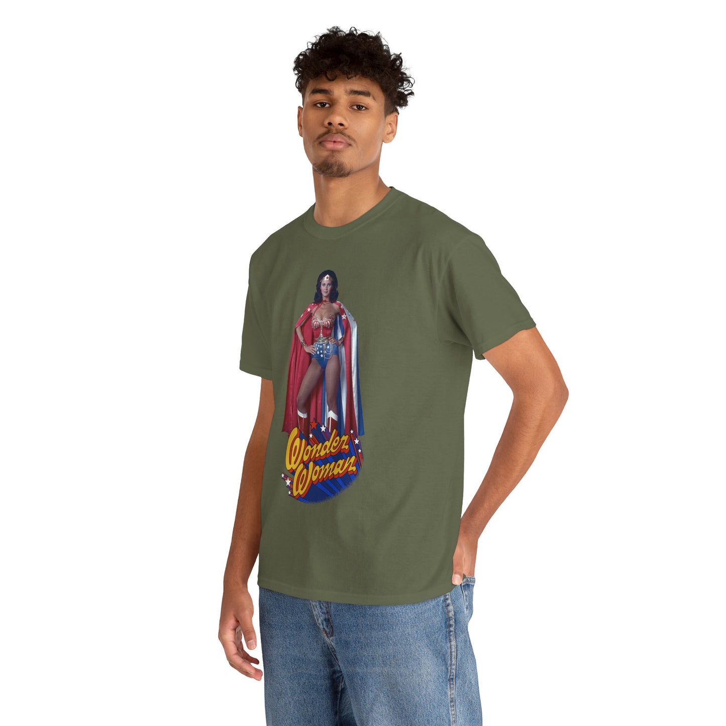 Wonder Woman T-Shirt - Lynda Carter - DC Comics - 1970s CBS TV Show - Amazons from Paradise Island
