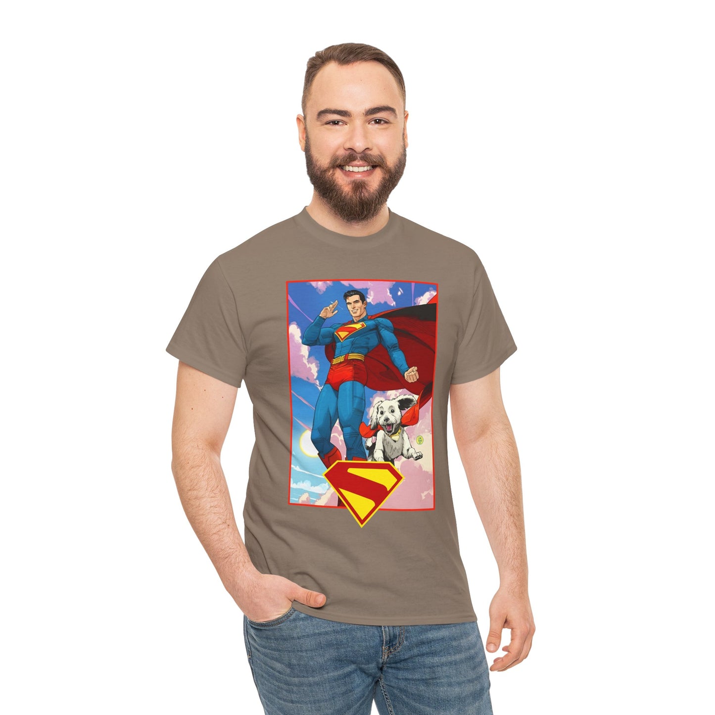 Superman & Krypto T-Shirt - DC Comics - New James Gunn Movie 2025 - Dan Mora Art - Man of Steel