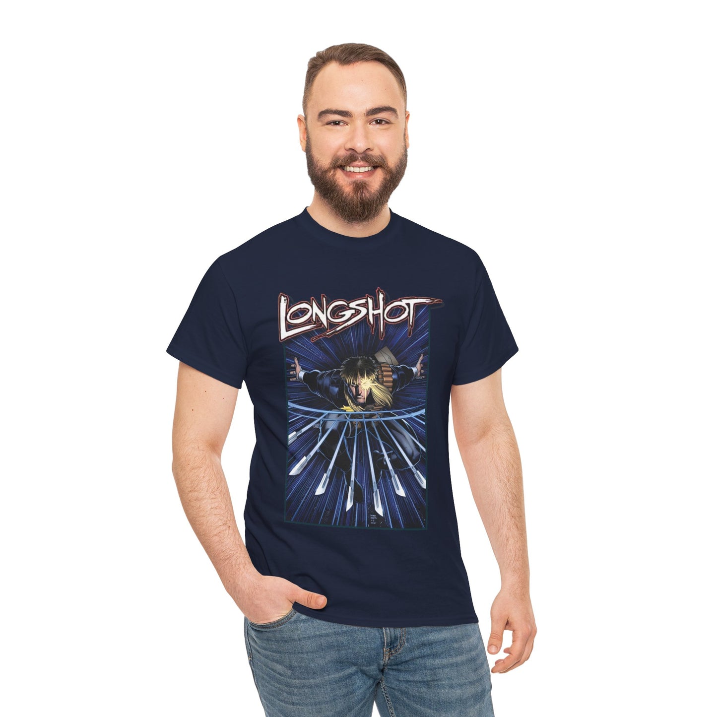 Longshot T-Shirt - Arthur Adams Art - Marvel Comics - Uncanny X-Men - Mojoverse Mutant - Popular 1980s Character