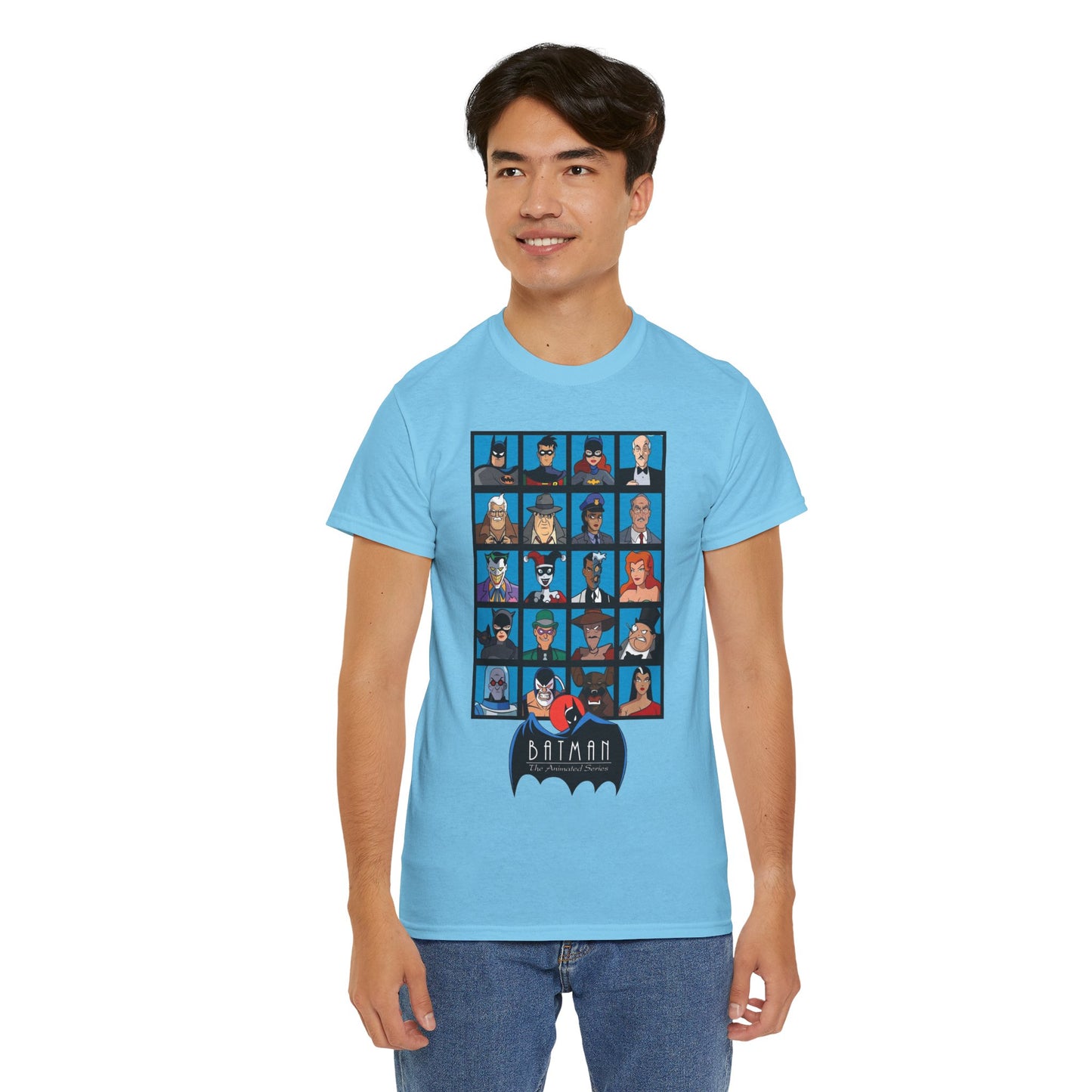 Batman T-Shirt - Animated Series - Harley Quinn, Batgirl, Joker, Bane, Robin, Two-Face, Catwoman, Riddler - Classic TV Cartoon Series