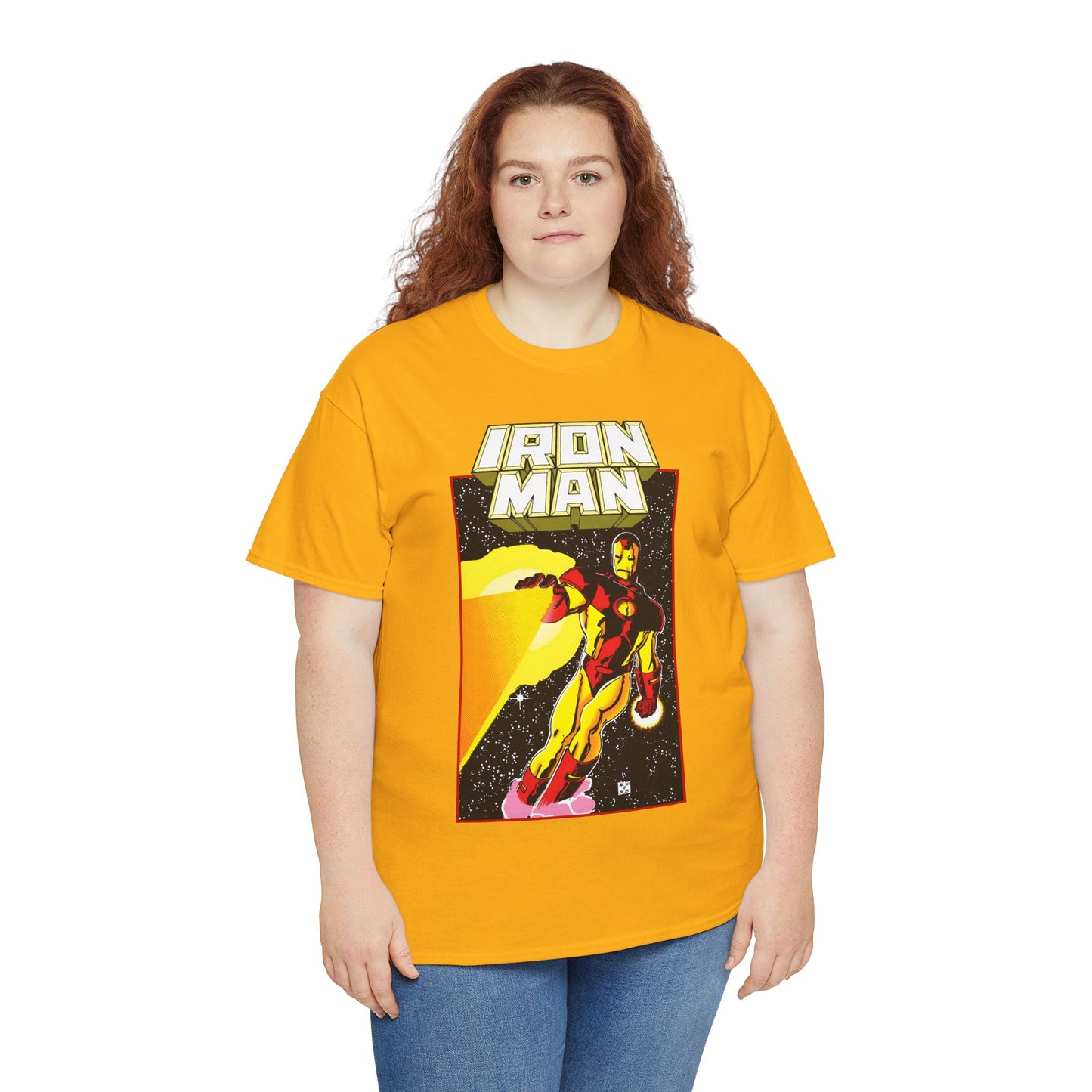 Iron Man T-Shirt - John Romita Jr Art - Cover to Issue #256 - Tony Stark in Space - Marvel Comics