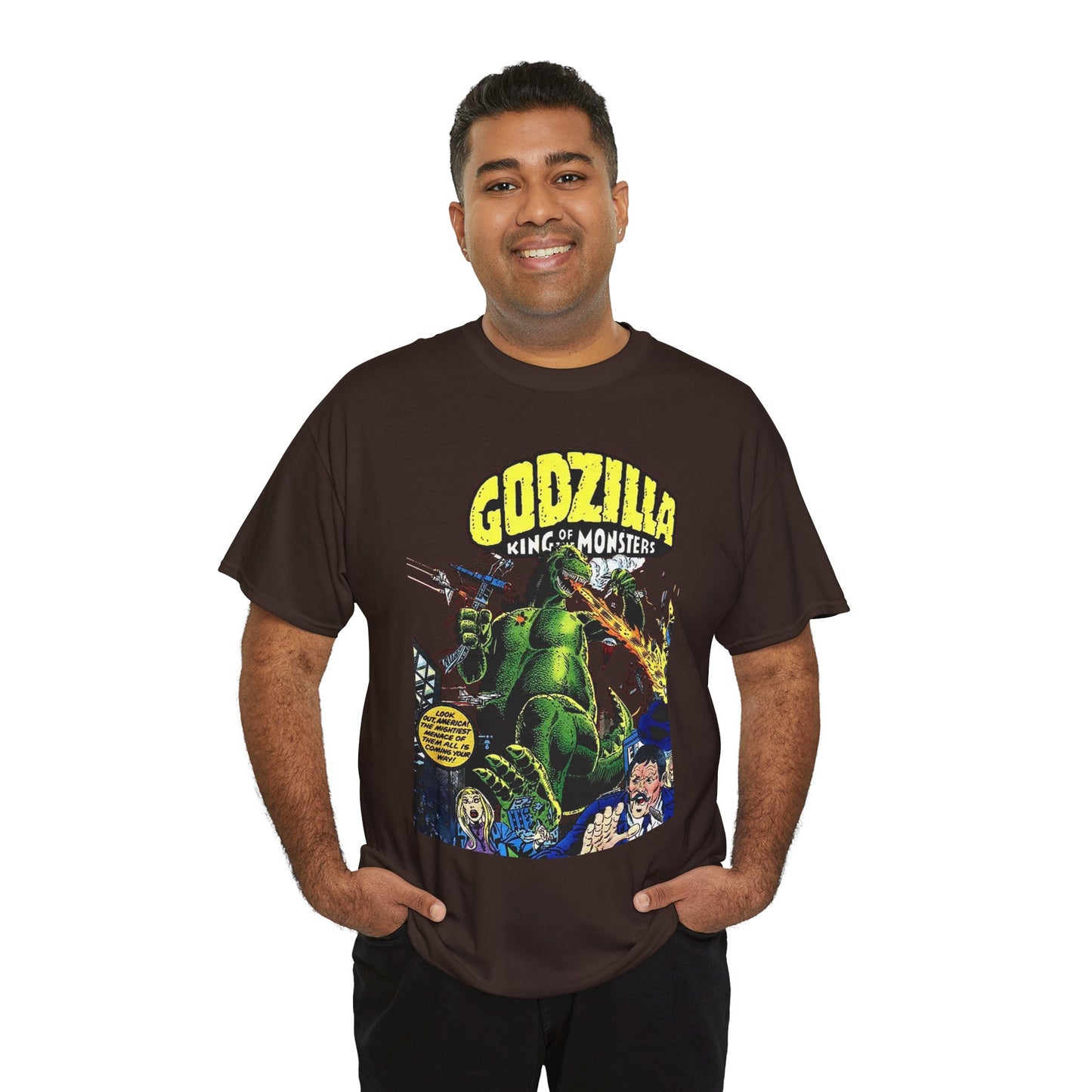 Godzilla T-Shirt - King of the Monsters - 1970s Comic Series - Marvel Comics - Bronze Age Monster Comic