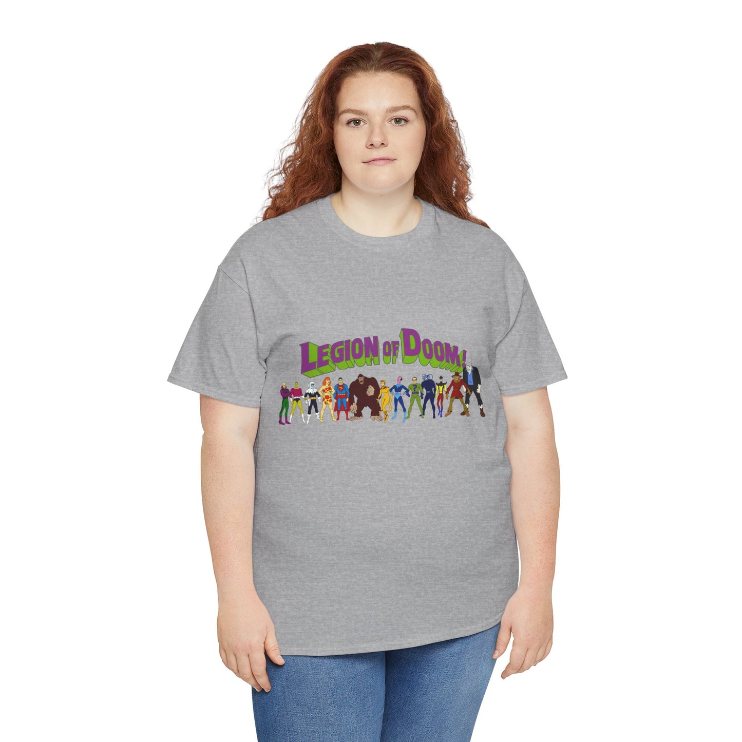 Legion of Doom T-Shirt - Super Friends Villains - Lex Luthor, Giganta, Scarecrow, Grodd, Brainiac, Riddler, Sinestro, Cheetah - Hanna-Barbera Cartoon - Challenge of the Super Friends