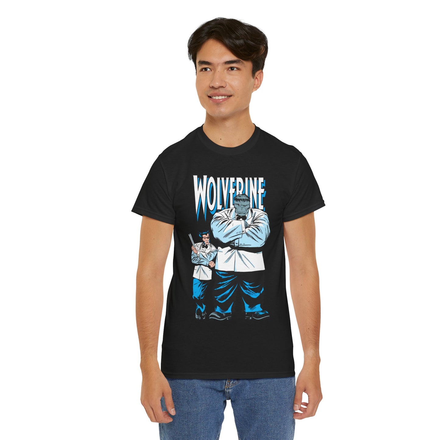 Wolverine & Hulk T-Shirt - Patch & Joe Fix-It - John Buscema Art - Logan in Madripoor - X-Men Character in Solo Adventure - Marvel Comics