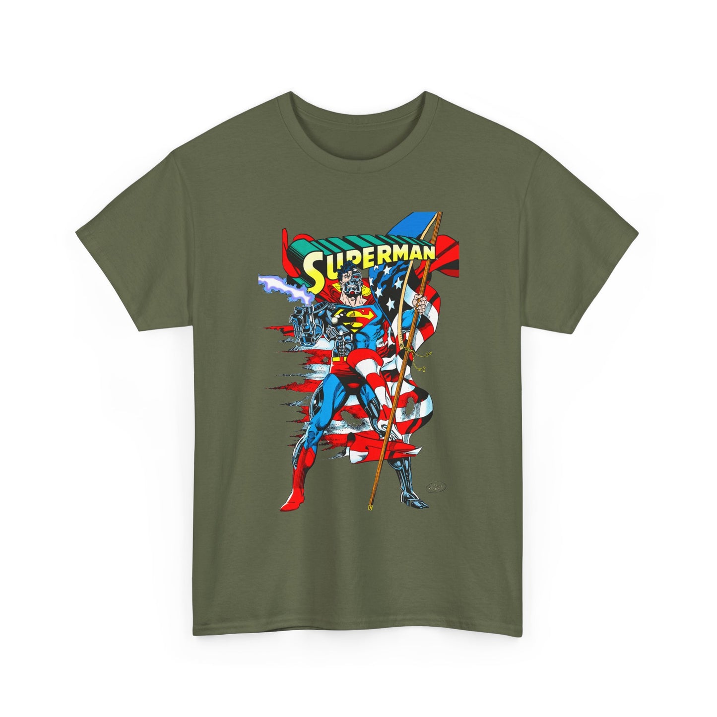 Cyborg Superman T-Shirt - Dan Jurgens Art - Reign of the Supermen Enemy - 1990s Storyline After the Death of Superman - DC Comics