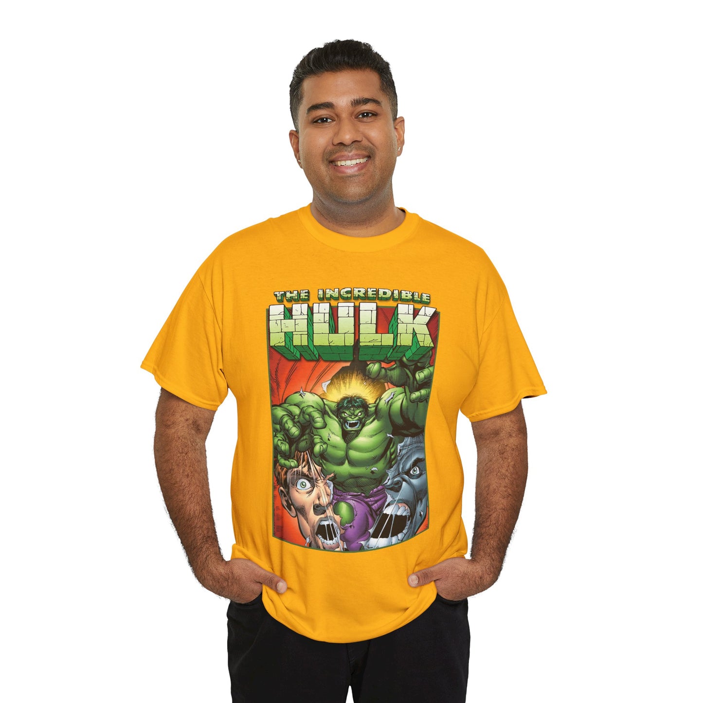 Incredible Hulk T-Shirt - Dale Keown Art - Bruce Banner Psyche - Peter David Story - 1990s Art - Marvel Comics