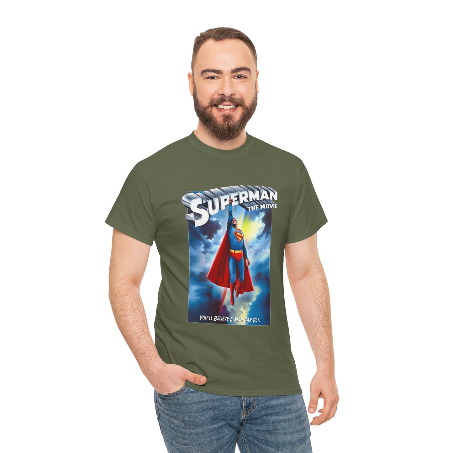 Superman The Movie T-Shirt - DC Comics - Man of Steel - Christopher Reeve 1978