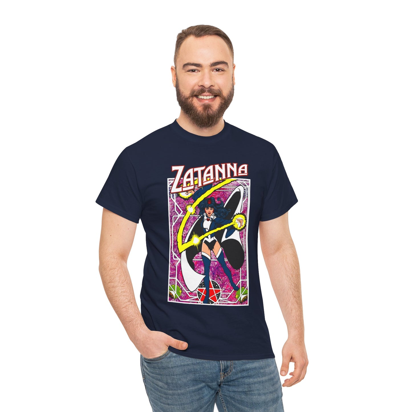 Zatanna T-Shirt - George Perez Postcard Art - Justice League Magic Member - JLA Satellite Era - DC Comics