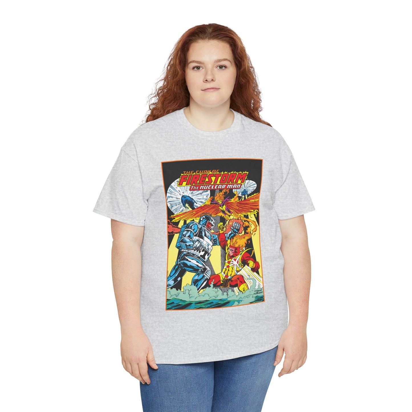 Fury of Firestorm T-Shirt - DC Comics - Firehawk, Tokamak - Annual #1 Art