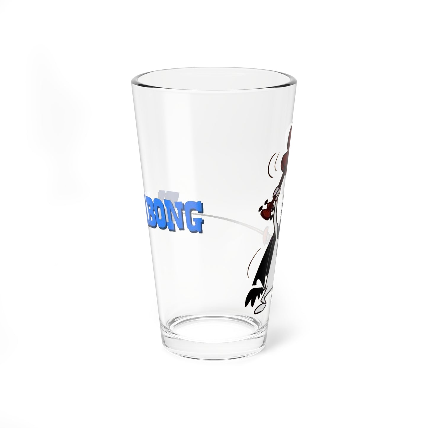 El Kabong Pint Glass, 16oz - Quick Draw McGraw Persona - Hanna-Barbera 1960s Cartoon - Masked Spanish Hero
