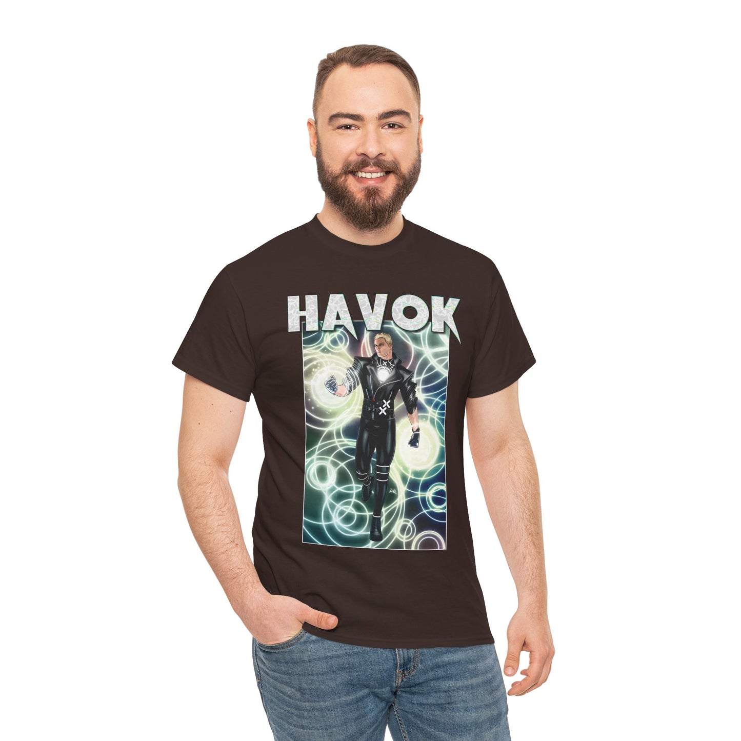 Havok T-Shirt - X-Men, X-Factor Member & Leader - Mutant Hero - Alex Summers, Brother to Scott Summers, Cyclops - Marvel Comics