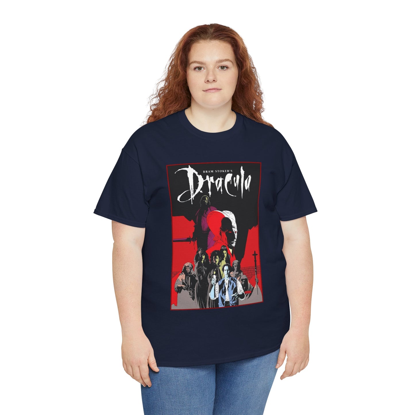 Bram Stoker's Dracula T-Shirt - Mike Mignola Art - Francis Ford Coppola Movie - Mina Murray, Jonathan Harker