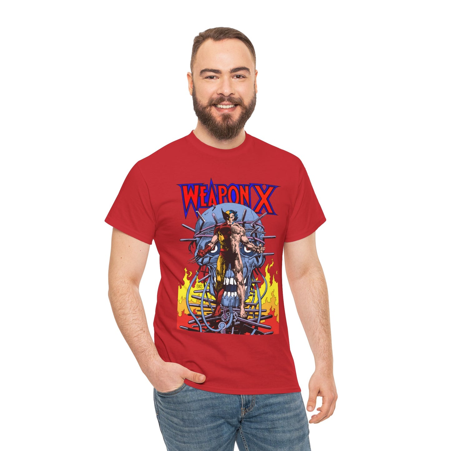 Weapon X T-Shirt - Barry Windsor-Smith Art - Wolverine Origin Story Before He Joined the X-Men - Logan, Mutant Leader - Marvel Comics