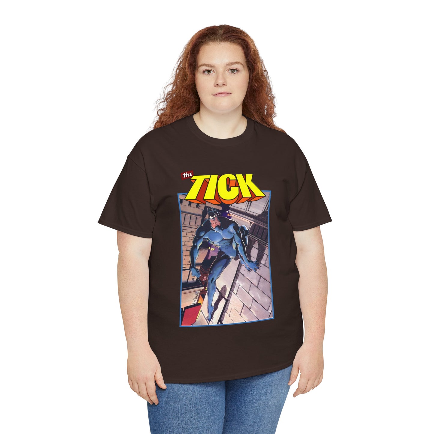 The Tick T-Shirt - Ben Edlund Creation - Popular 1980s Superhero