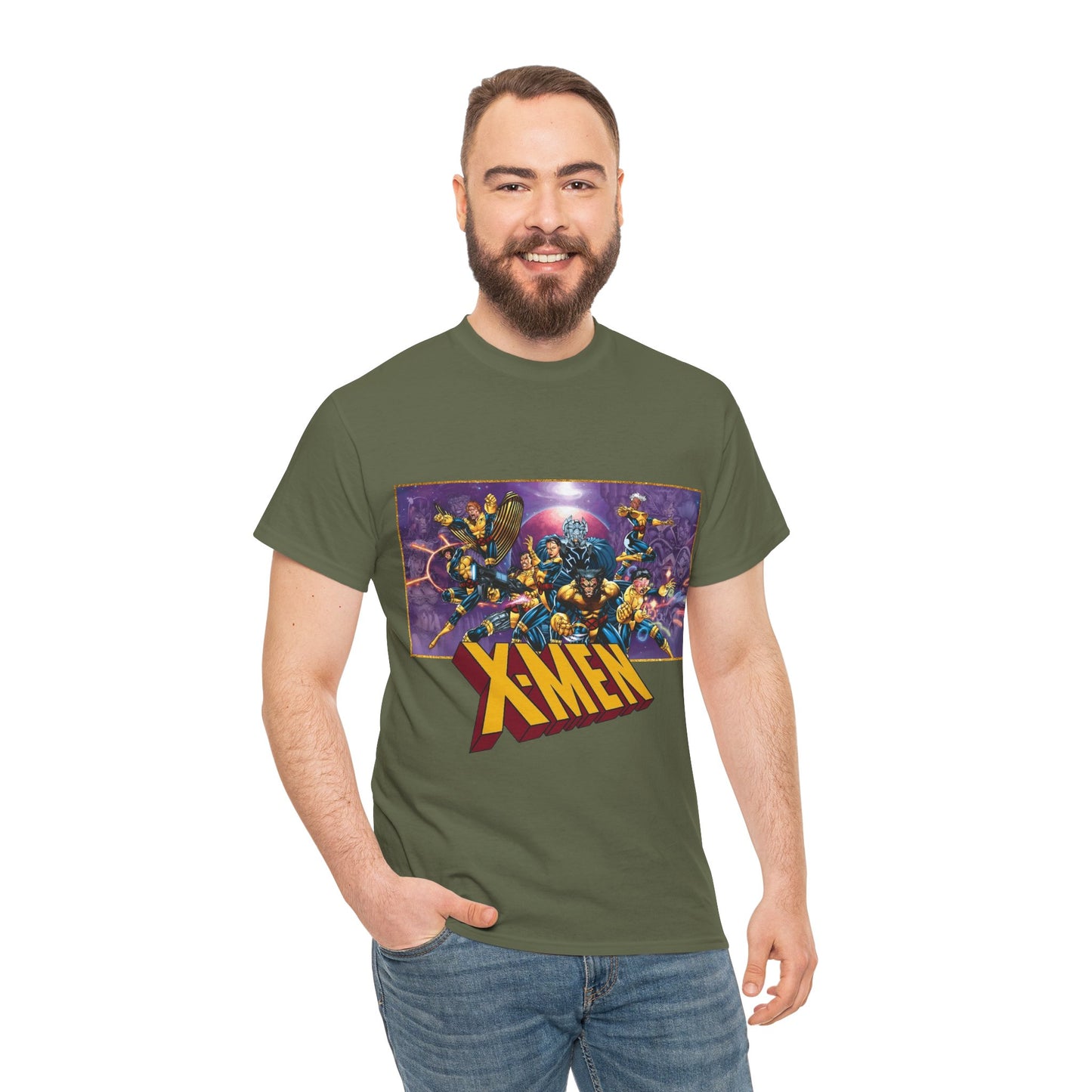 X-Men T-Shirt - Jim Lee Art - Wolverine, Storm, Gambit, Psylocke, Jubilee, Forge, Banshee - Marvel Comics Mutants