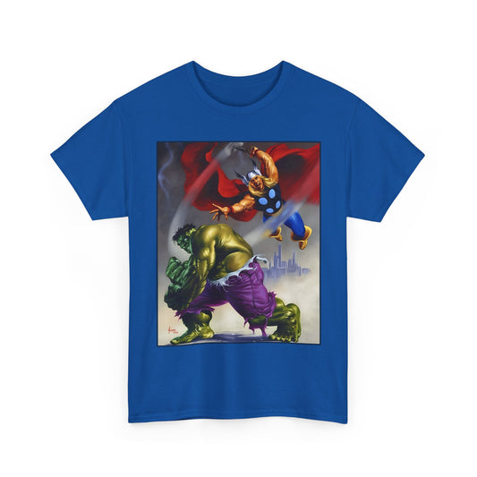 Incredible Hulk & Thor T-Shirt - Joe Jusko Art - Marvel Comics