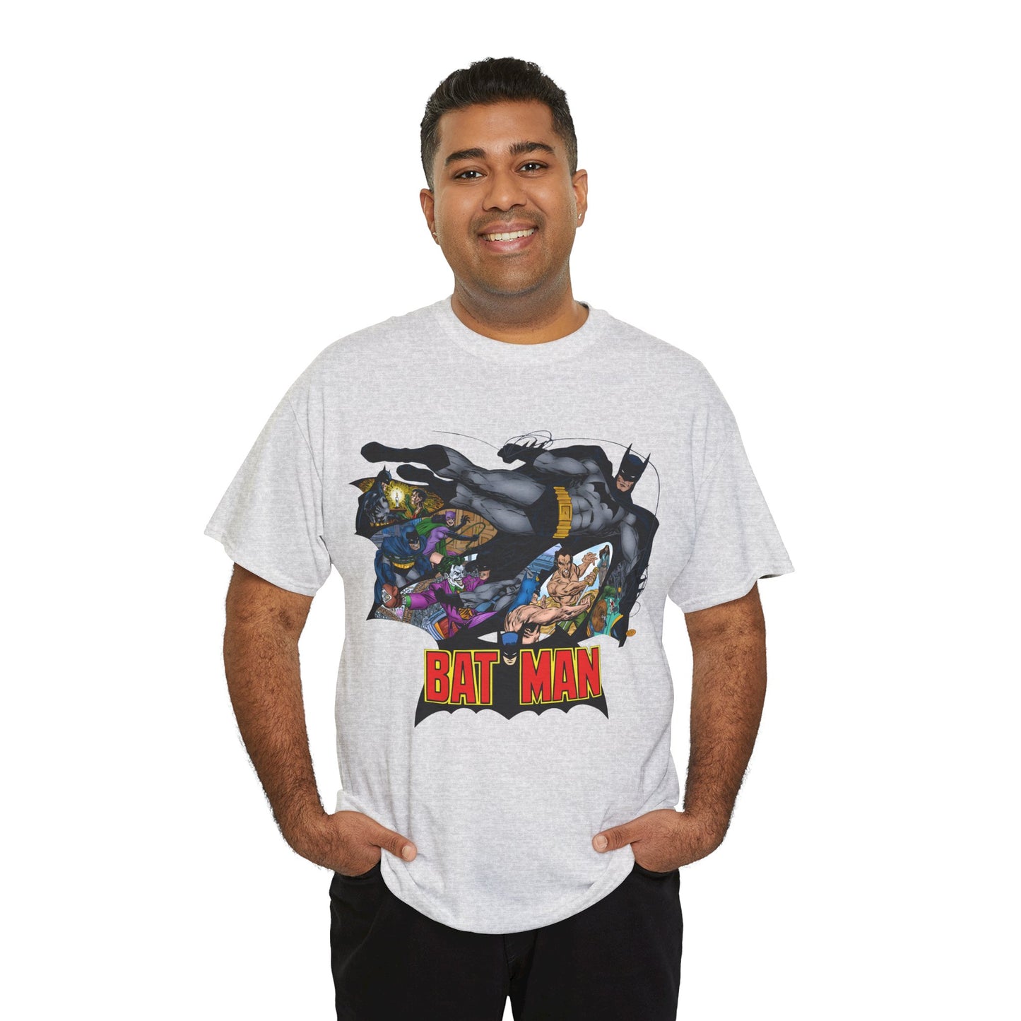 Batman T-Shirt - John Byrne Art - Joker, Catwoman, Ra's al Ghul, Talia - DC Comics - The Batcave