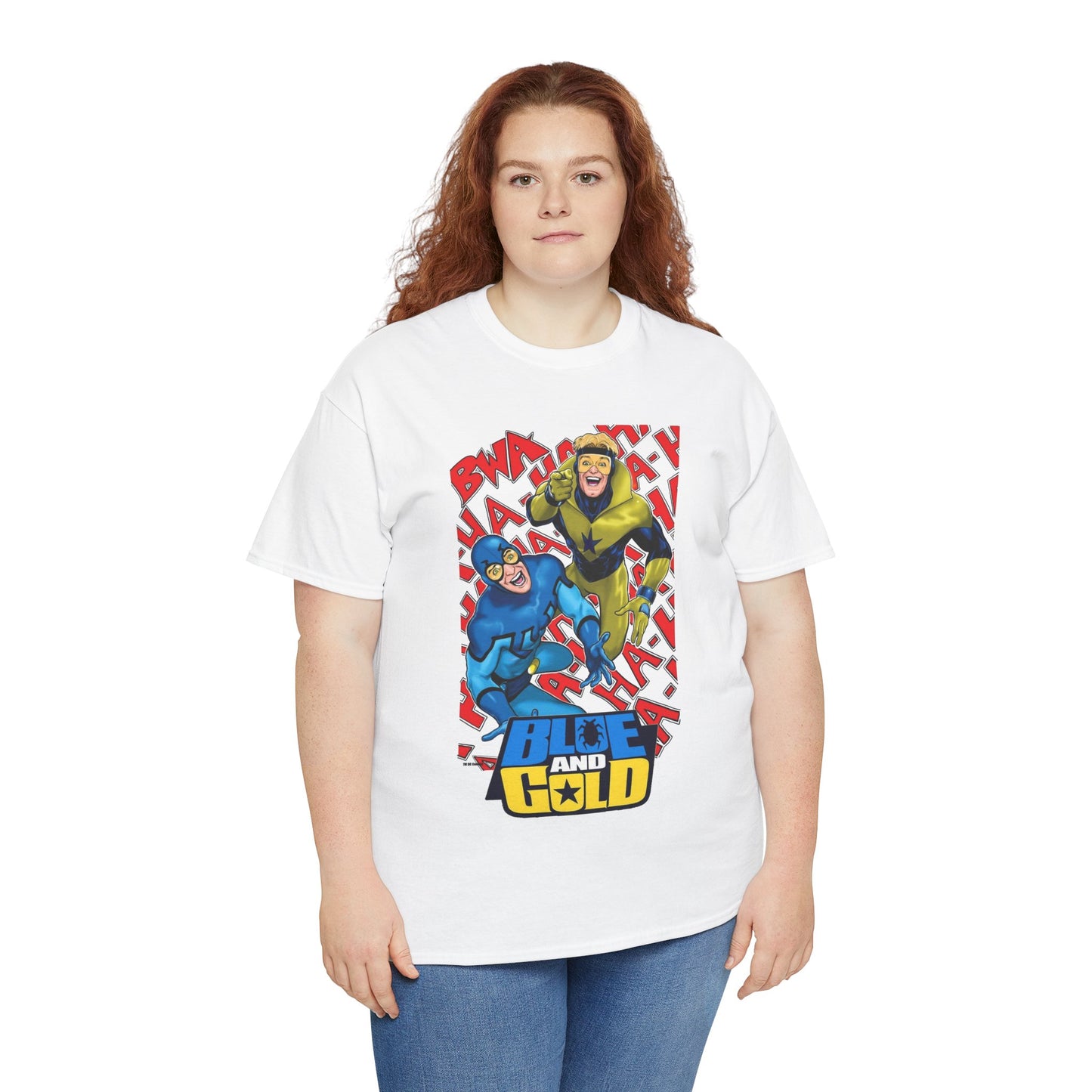 Booster Gold & Blue Beetle T-Shirt - DC Comics - Justice League International Members - Ted Kord