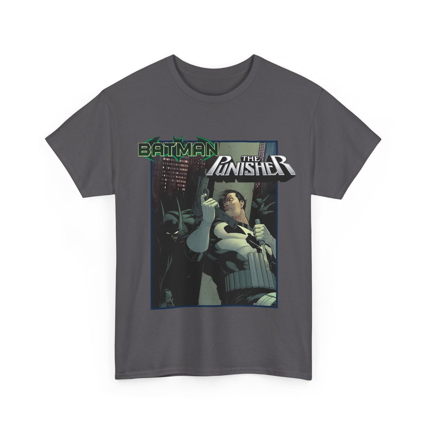 Batman Vs Punisher T-Shirt - Mike Zeck Art - DC Comics, Marvel Comics
