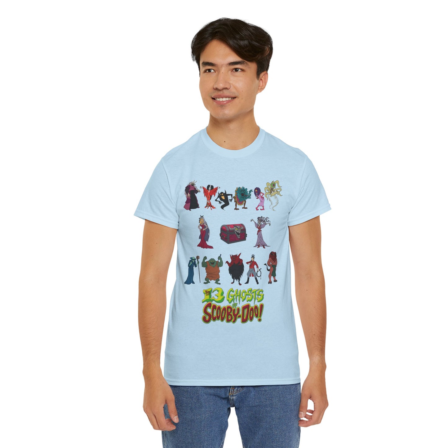 13 Ghosts of Scooby-Doo T-Shirt - Hanna-Barbera Saturday Morning Cartoon - Chest of Demons - Maldor, Queen Morbidia, Reflector Specter