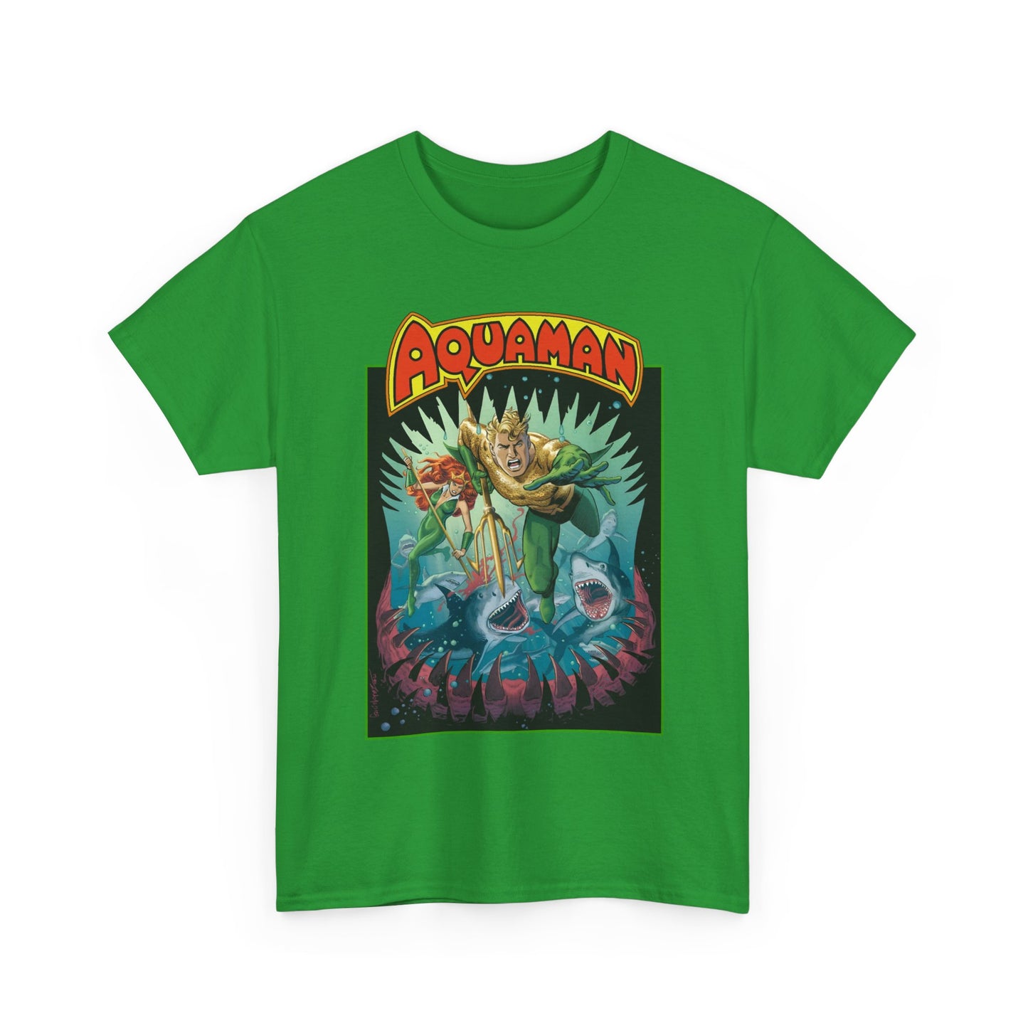 Aquaman T-Shirt - José Luis García-López Art - 80th Anniversary Variant Cover - Arthur Curry, Mera, Bronze Age Look - DC Comics