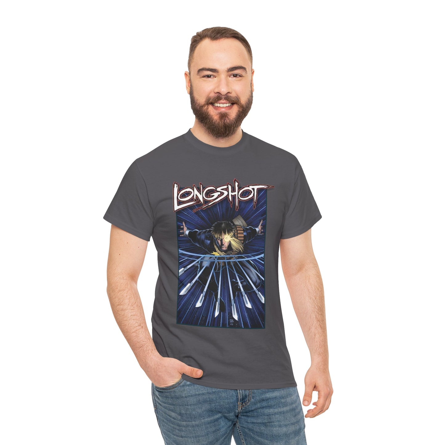 Longshot T-Shirt - Arthur Adams Art - Marvel Comics - Uncanny X-Men - Mojoverse Mutant - Popular 1980s Character