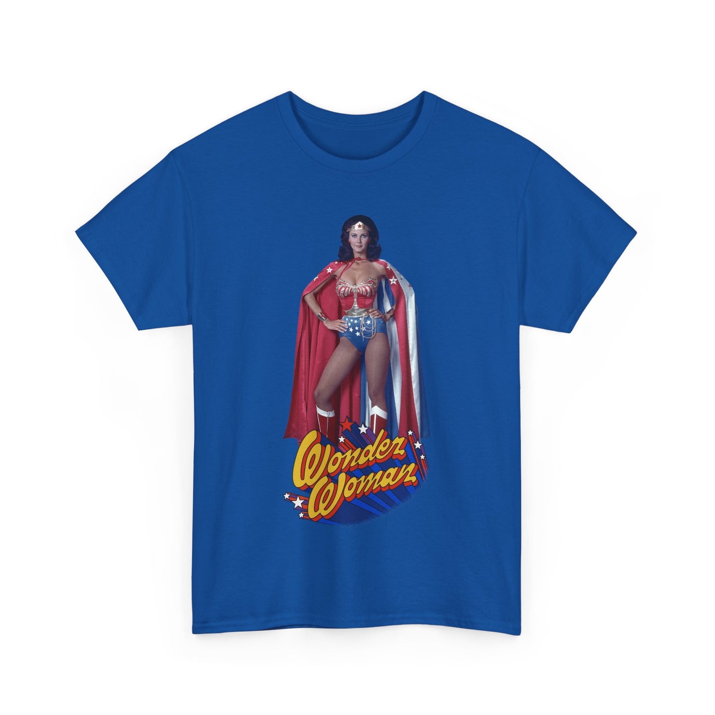 Wonder Woman T-Shirt - Lynda Carter - DC Comics - 1970s CBS TV Show - Amazons from Paradise Island